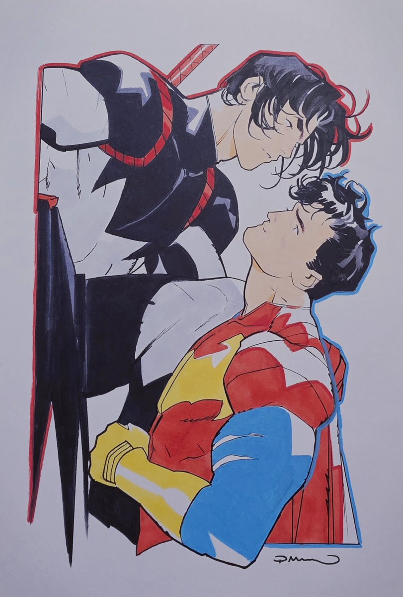 AnonymousJnDm's tweet photo. Jondami Tomorrow Man Jon x Knight Fight Damian by Simone di Meo https://t.co/rRhJUkJXSi