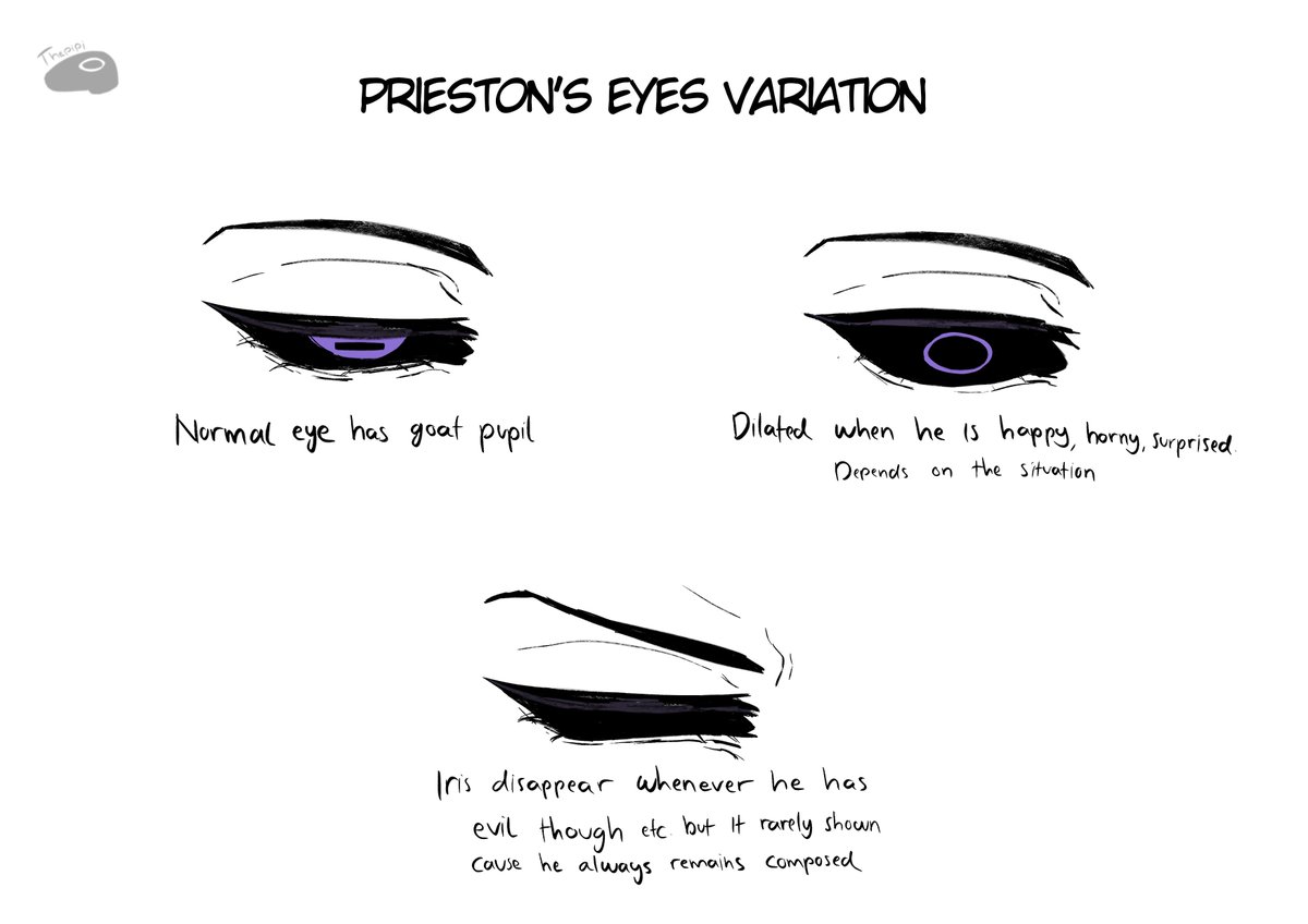 Thepipiuw's tweet photo. Disclamer, i don’t have problem with fanartist who draw prieston's eye in the wrong way. Really, do whatever u want. But i just wanna show how his eye works here.

#kingdomofmarionettes https://t.co/stmwg5ewC5
