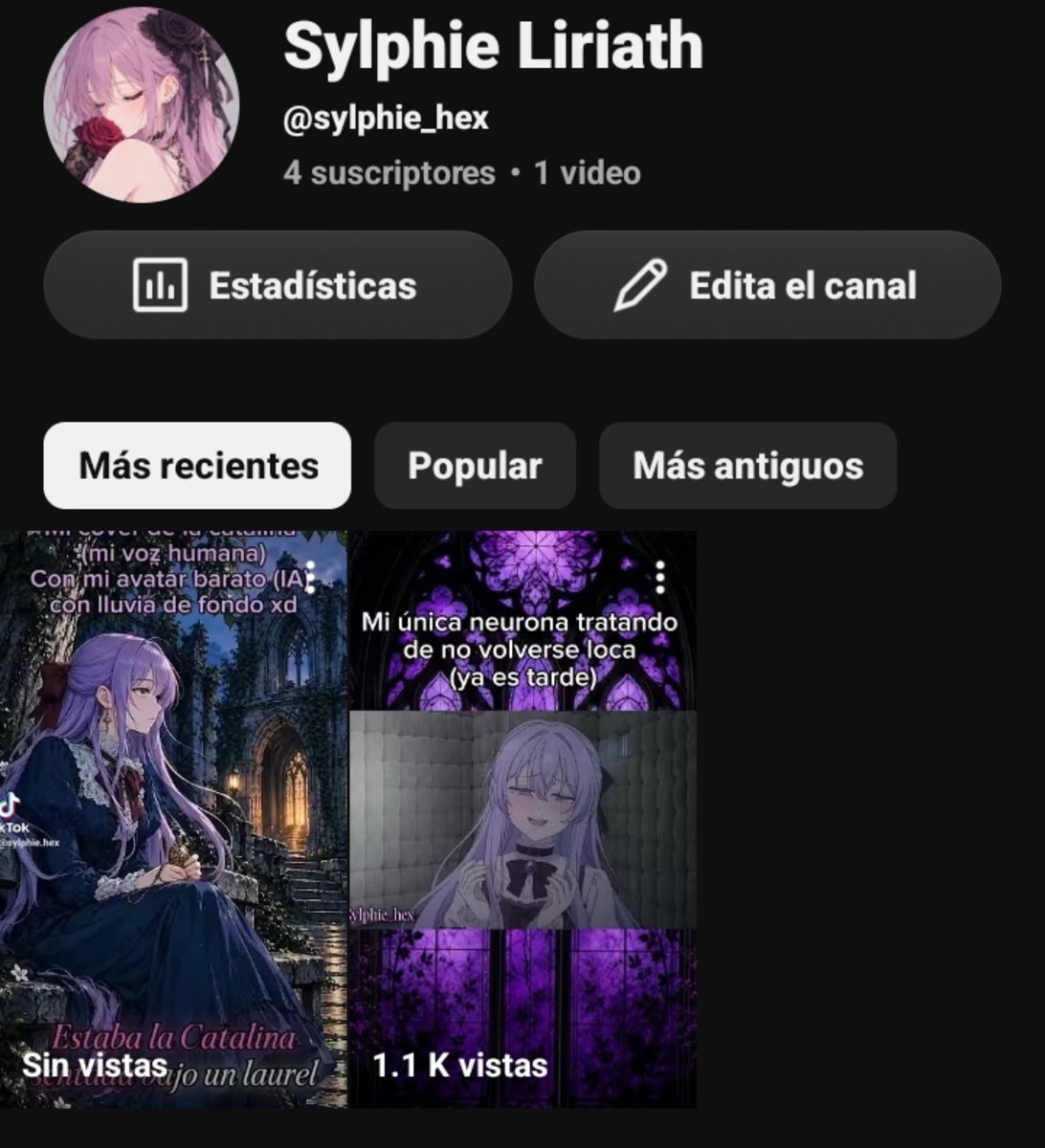 Sylphie_hex's tweet photo. No se me hagan los locos y de repente en mi Instagram y en YouTube escuchen mi primer COVER subido...
Mi yutu: 
https://t.co/2yH6eZ7s9c
Mi inta: sylphie.hex
Me hice tmb un tistok. 
Y pues Un Twitter.
Luego capaz haga una comunidad en WhatsApp pa los jaja's cuando seamos 100 :D https://t.co/1dia4LSuie