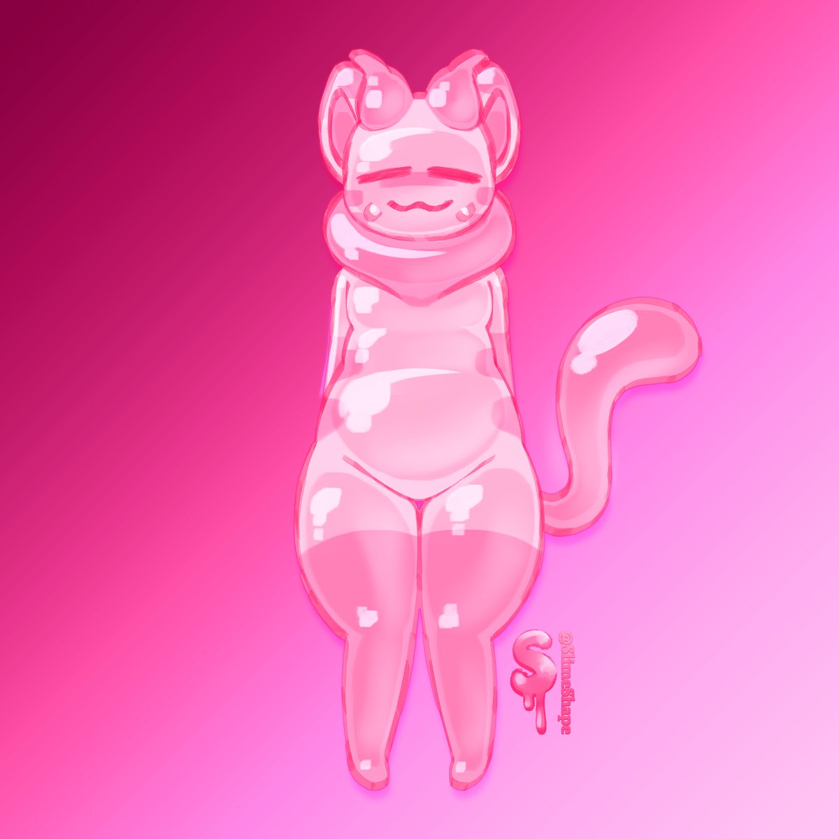 SlimeShape's tweet photo. 🩷Goob🩷 He is a SLUG and a CAT :3 https://t.co/iq4vPIUy2b