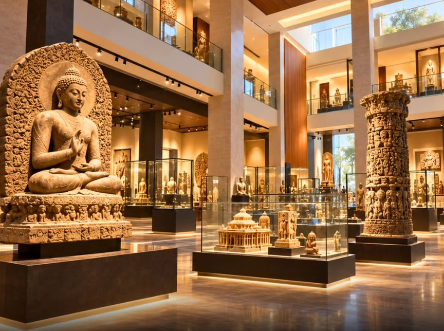 IndiaRadar1's tweet photo. Bihar Museum, Patna, ranks 9th among the world’s 100 best museums for 2026 and tops Asia!

A proud moment for India’s rich history and cultural heritage. https://t.co/spOWUH9gyY