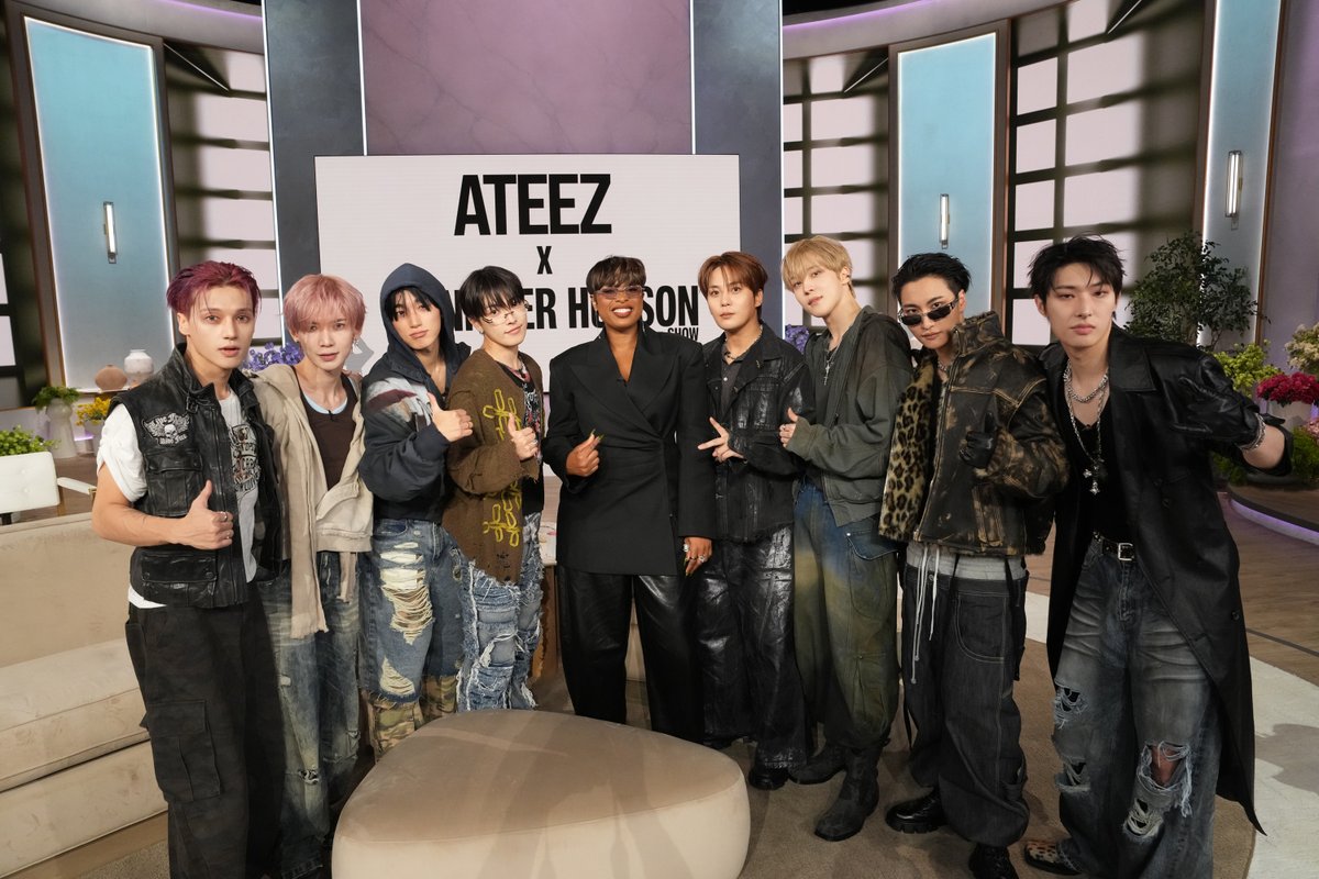 headlineplanet's tweet photo. ATEEZ chatting + performing on Tuesday's Jennifer Hudson Show (Chris Haston/WBTV) https://t.co/f2h1Ku31oz