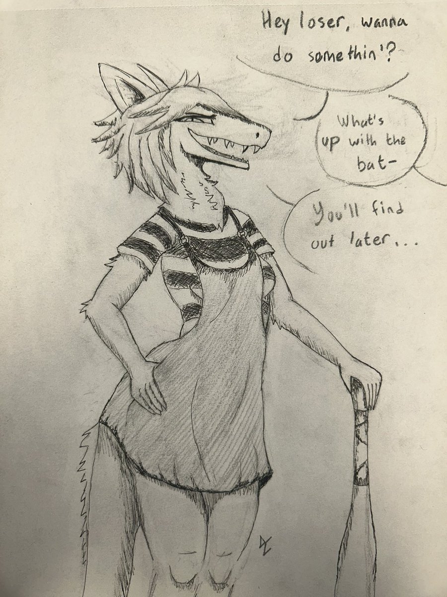 bloodyshrapnel's tweet photo. she’s a bit shady but I don’t know how to prove it…

part of an art trade with @realGiggybones’s Crystella! https://t.co/SSiMMVuxgE