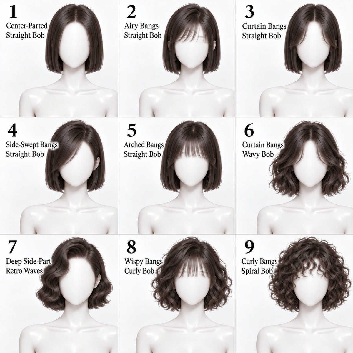 Mio_2am's tweet photo. Mio’s Hairstyle Designs Vol. 6
ショートヘアのスタイルを9種類デザインしました💇‍♀️
引用ポストも、髪型の使用もご自由に！
ほかにどんな髪型を見てみたいですか？
I designed nine different short hairstyles! 
Feel free to QT and use these hairstyles!
What other hairstyles would you like to see? ✨