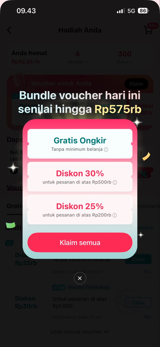 renjeunit's tweet photo. @TikTokShop_IDN Sambil scroll scroll cari belanjaan dapet voucher best deals abiss!! Seru bangun dan keren selalu dapet voucher mantep💅🏻💚 #TikTokShop https://t.co/9OiWPrWmZD