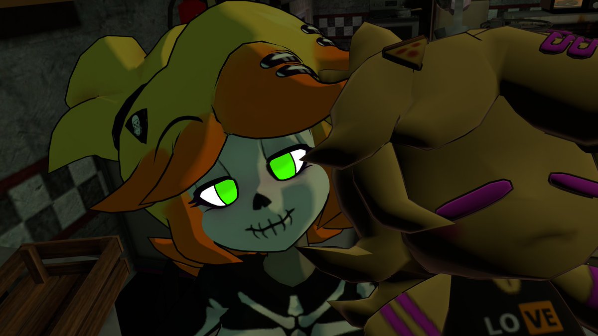 Hugoale2500's tweet photo. Guess what guys!!! I got my Outfit for this Halloween!!! >:3
Skull Custom Texture by @FatalFire7 
Edit and adaptation by @HatzerDelrox 
Chiku Model: @CryptiaCurves https://t.co/SmwiFn5eMs