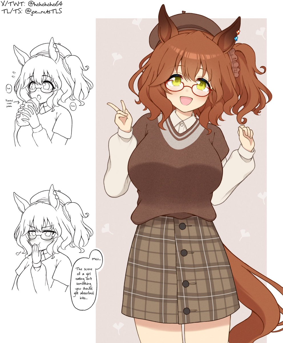 joe_nutsTLS's tweet photo. EN TL
Fall Machan by @/hohohoho64
"Machan, i feel fall coming"

Please support the original artist!

#UmaMusume #ウマ娘
#UmaTranslations https://t.co/dW5Vru39TO
