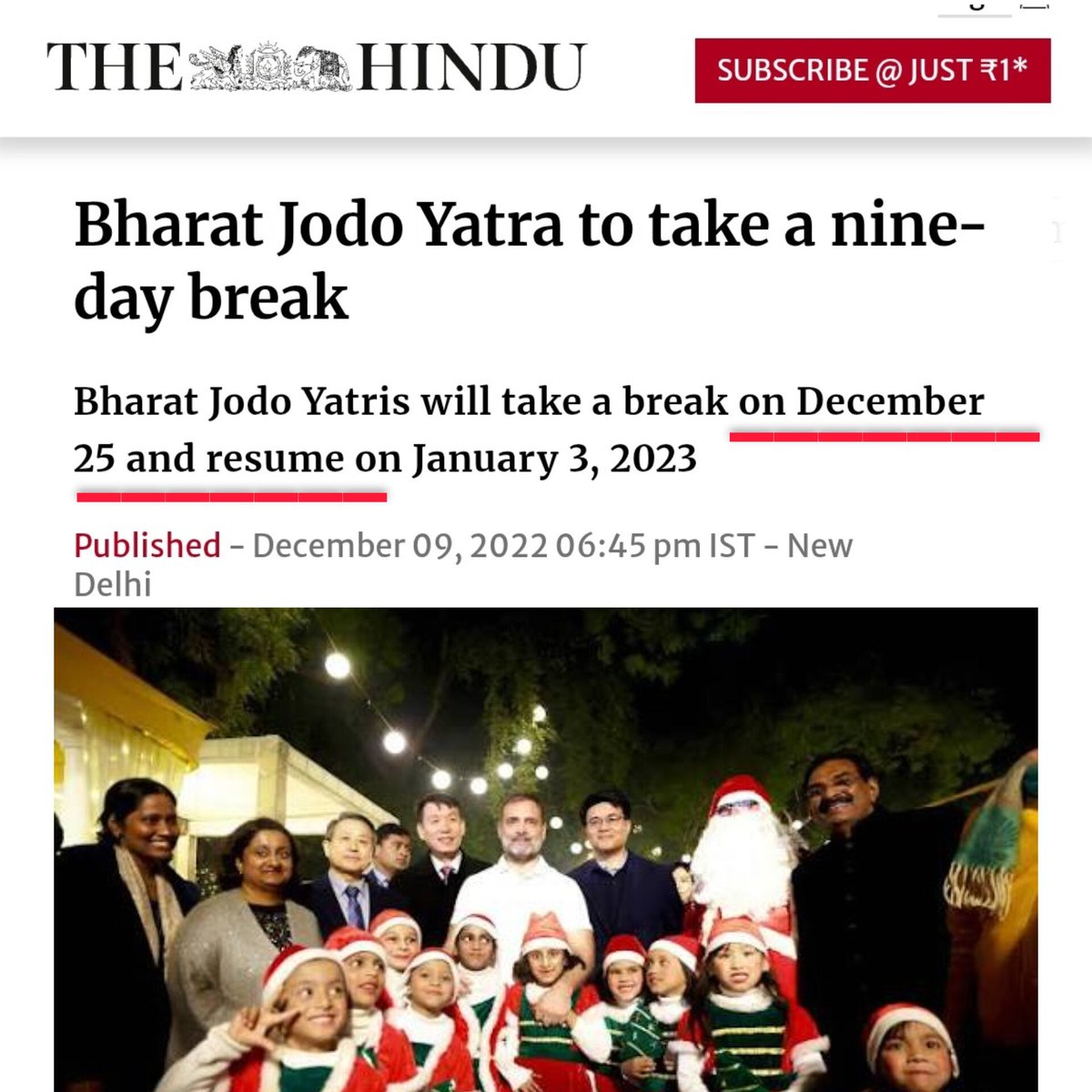 total_woke_'s tweet photo. During Bharat Jodo yatra, Rahul Gandhi took a 9 day break for Christmas so Christians can shop, celebrate and enjoy.

If you are Hindu, Rahul Gandhi has just brought back a plan from Vietnam to ruin your festival season. Hail Jesus! https://t.co/y1mKimT9a7
