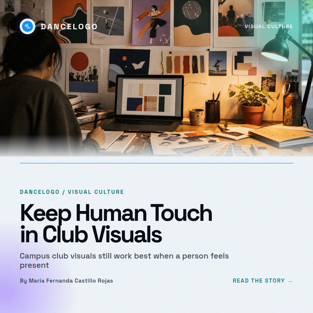 Alecusss's tweet photo. Club graphics work best when they feel made by people: clear, specific, and readable.
#DanceLogo #CampusDesign

https://t.co/3RdQV9vZFB https://t.co/TlJqNuy7cN