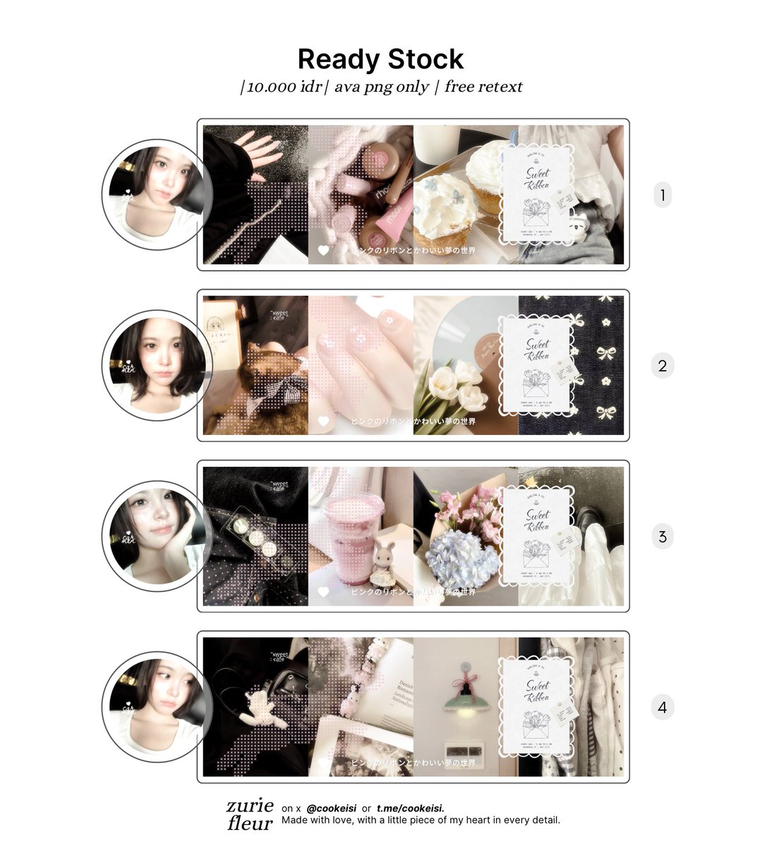 cookeisi's tweet photo. ⊂⊃ bantu repost mentemen (!)⠀👛 #bealanja 

ada  layout  rs — carmen h2h  ♥︎  idr  https://t.co/oL33kBOEsy  qris
let’s  jajaan  ໒͟꒱  custie  ᪤ pesan dimari iaa .. 𖠗  https://t.co/9lMO6k3SkP https://t.co/k7QNhKUi1L