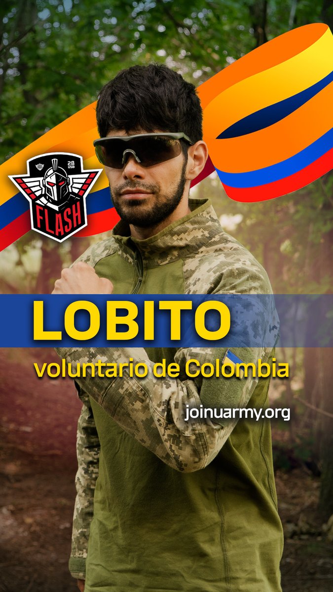 UAFRC's tweet photo. 🇨🇴 Un voluntario colombiano comparte su experiencia de entrenamiento con el Flash Battalion de la 28.ª Brigada de Ucrania. 🇺🇦

Desde la preparación física hasta el aprendizaje sobre drones y nuevas tecnologías, cada día trae nuevos retos y conocimientos. ¡Una experiencia que lo prepara para el futuro! 💪 #JoinUArmy