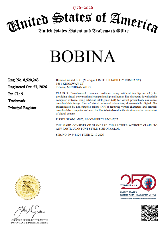 Bobina_Council's tweet photo. Grr morning. 

base:0x289e4958a93501a463b290c4d910974871614786 is now officially trademarked. 🐻💖

https://t.co/ea4BY7hFIl

https://t.co/3AIFJ4ylFV https://t.co/PwAsu2Huov