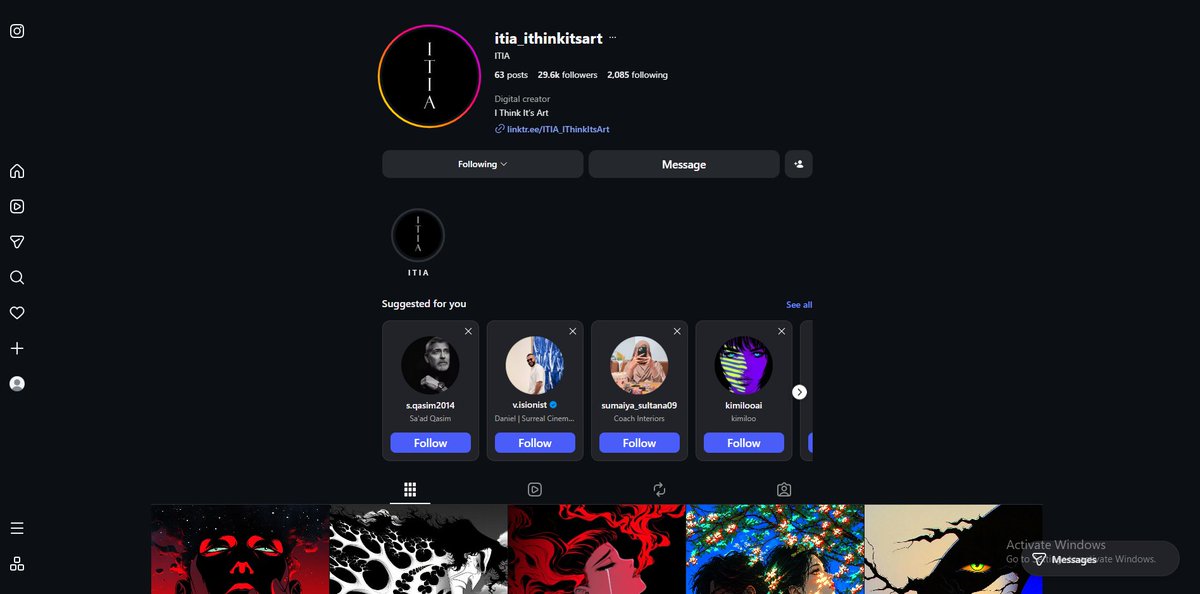 imortathemorta's tweet photo. Have you checked out @IThinkItsArt  Instagram page?

I took some time to go through their page, and honestly, the art they’ve been posting is beautiful.

From the way they present their work to the creativity behind their posts, there’s a lot to appreciate. 

I think Instagram is a great place to discover the creative side of NFT projects, especially when you want to see more than just tweets about a mint.

If you haven’t checked them out on Instagram yet, I’d say go take a look. You might find yourself spending more time on their page than you planned. 

instagram; itia_ithinkitsart