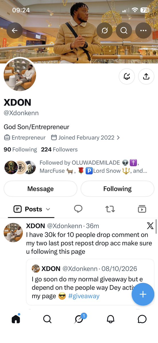 Oyeniranbless's tweet photo. @Xdonkenn Dropping with faith boss, anything to eat breakfast i will really appreciate. 

8058569167 . Opay
Blessing Matthias Oyeniran 

Thank you so much sir 
I'm so grateful 🙏 https://t.co/XQYr8GBPio