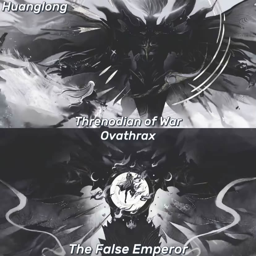 GopioR's tweet photo. For those who may not recall, here are the Threnodians revealed thus far in the storyline:

1. War – “False Emperor” Ovathrax

2. Fusion – “Hellish Abomination” Leviathan

3. Nullification – “Alogical” Aleph-1

4. Stagnation – “The Immobile” Oni

5. Intellect-Devouring – “White Tower” or “The Great Attractor”

6. Domination – “Fate-Wielder” Abraxas?

#Wutheringwaves #WuWa #Threnodian #WuWaLore