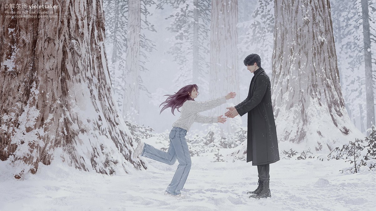 violetsaker's tweet photo. All colored in! A hug (5th drawing shared in comment) ❄️ #Zayne #黎深 #レイ #이서언 #LoveandDeepspace #恋与深空 https://t.co/bNDklXBx5m