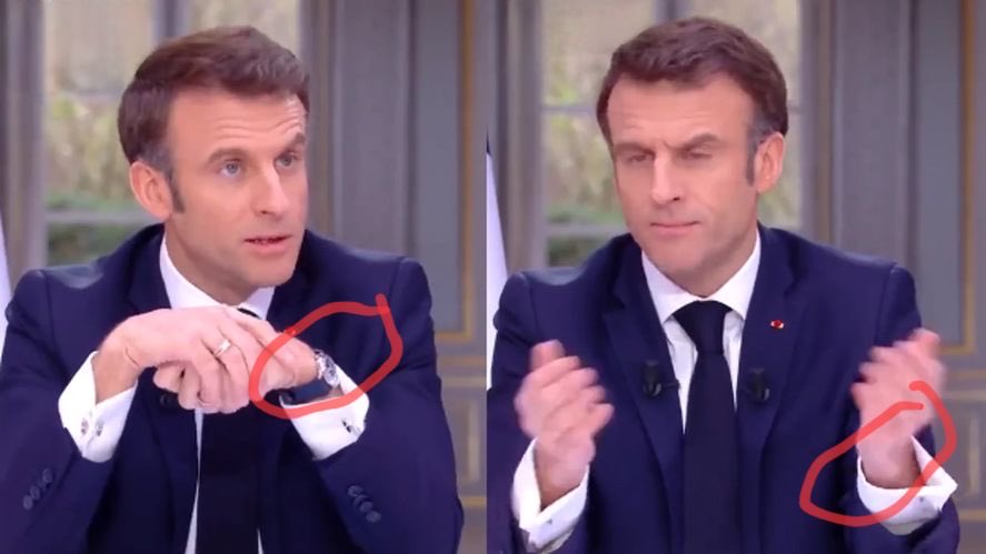 PoliticayModa's tweet photo. Cazan a Jordan Bardella escondiendo su Rolex durante un mitin. No es el primer político que se deshace de su reloj de lujo en mitad de entrevistas o actos públicos. 

O lo podéis llevar/defender/justificar siempre o no lo llevéis https://t.co/05XIfhR0VH