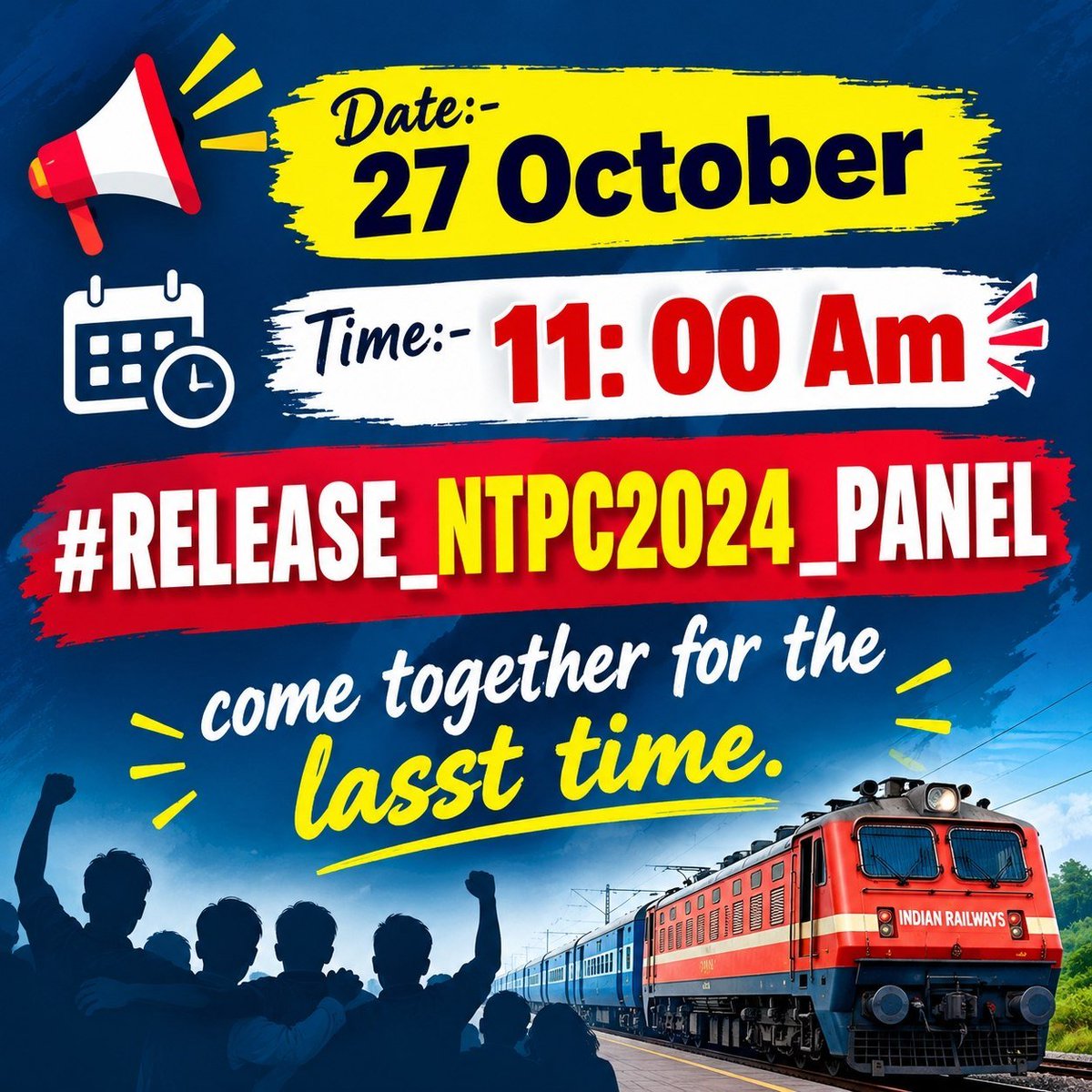 Rajveer2281's tweet photo. #RELEASE_NTPC2024_PANEL
@RailMinIndia @AshwiniVaishnaw @rrb_bbsr https://t.co/qLm0kvlrZr