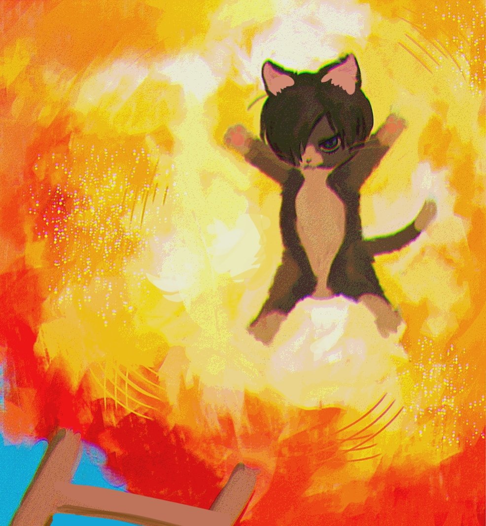 d_meloe's tweet photo. 小复你是一只爆炸小猫💥 https://t.co/eeXRvrTilc