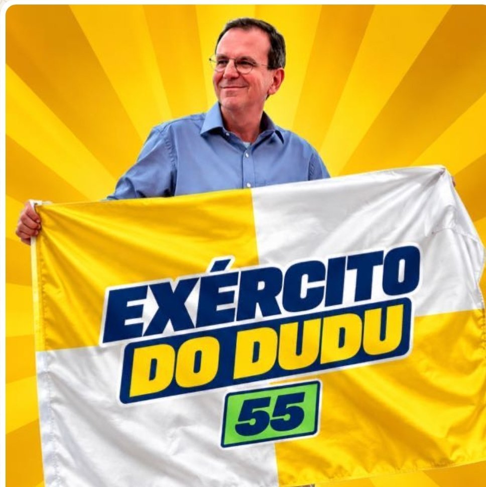 wgnrdorio's tweet photo. Bora eleger O Dudu 55! 

 #ExercitoDoDudu55 https://t.co/KFh0qG6L4s