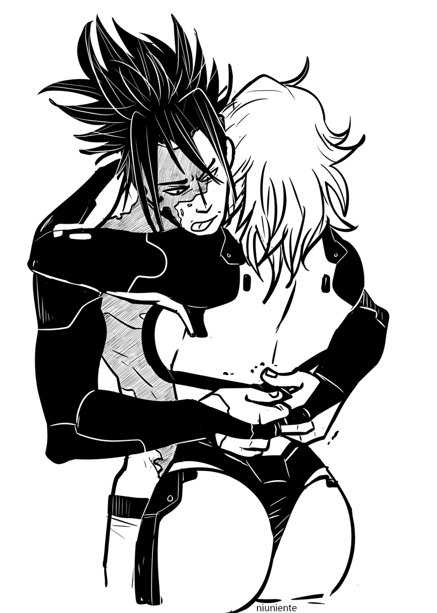 niuniente's tweet photo. It's okay, Omi. D just needs a little time. 
#domi #Edgerunners2 #CyberpunkEdgerunners2 https://t.co/b73qUppM6D