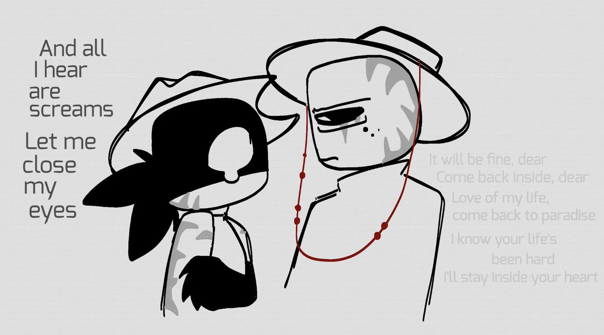 InfamousGoober's tweet photo. Kpop Demon Hunter-ified Westernstories doodles 
::smile::
((don’t mind the angst it’s bound to happen here)) https://t.co/w9XIvhc2FS