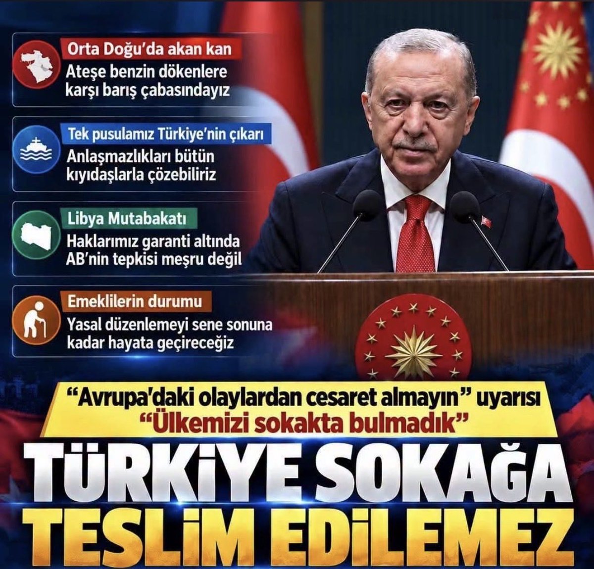 Aysun_almd's tweet photo. Avrupa’da sokağa çıkana özgürlükçü, kendi vatandaşına tehditkâr zihniyet! 

Saltanat biteli 100 yıl oldu; bu ülke Bilal’e kalmaz. 

Siz tehditleri bırakın da buharlaşan 1 Trilyon TL’yi yerine koyun. 

Tek yüzük sizin olabilir ama geri kalan her şey 86 milyon milletindir! https://t.co/HAu0cdyhCh