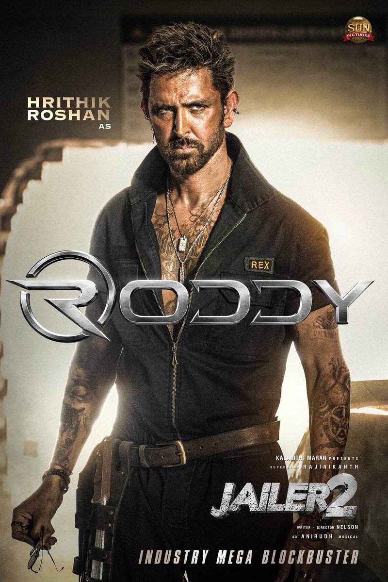 sunpictures's tweet photo. Let the electrifying #RoddyTheme hit you hard!⚡️It’s out now!

▶️ https://t.co/a4sMrHl1mz

#Jailer2 Industry Mega Blockbuster

@rajinikanth @Nelsondilpkumar @anirudhofficial @iHrithik @vidya_balan @iam_SJSuryah #MithunChakraborty #SurajVenjaramoodu @meramyakrishnan @iYogiBabu @mirnaaofficial @vijaykartikdop @Nirmalcuts @ChethanDsouza @AlwaysJani @KiranDrk @sunilreddy22 #PallaviSingh @valentino_suren @Alagiakoothan #SantoshRaju @kabilanchelliah @kuchirayar73 @RIAZtheboss