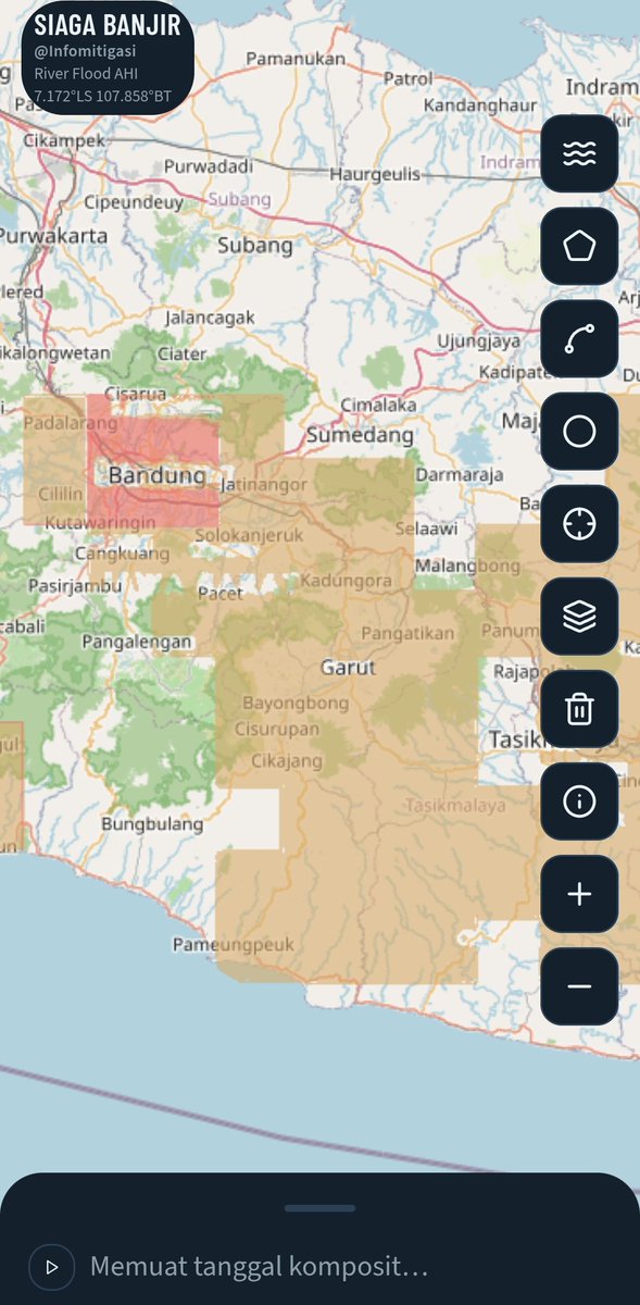 infomitigasi's tweet photo. Berikut akan kami sampaikan wilayah-wilayah yang mempunyai kerentanan untuk potensi terjadinya #BanjirBandang berlaku sampai 24 Jam kedepan, (Update 12:00 WIB Selasa 27/10/2026)
Layer warna coklat indikasi prakiraan "Mungkin" terjadi. Sedangkan Layer Warna Merah indikasi "Sangat Mungkin" 
Ada bbrp wilayah yang lokasinya tinggi/perbukitan, namun yg kami sampaikan disini adalah Potensi Banjir Bandang, jadi ada kemungkinan ada kerusakan lahan di hulu atau terjadi salah alih fungsi lahan.
Ada 2 postingan dan kami tautkan...