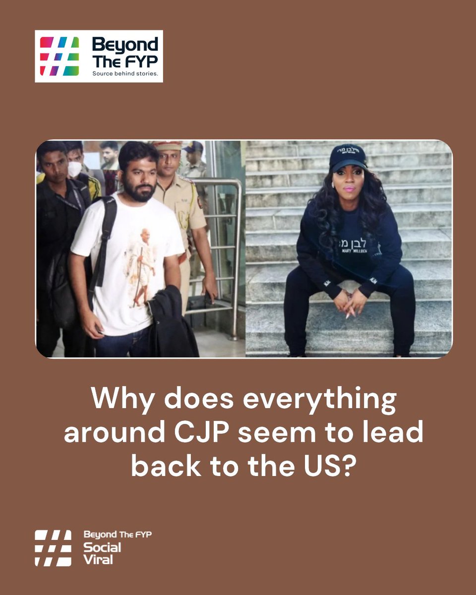 BeyondTheFyp's tweet photo. Why does everything around CJP seem to lead back to the US?
Read Infopack : https://t.co/OyCe1vtytt
#CJP #USIndiaRelations #ForeignInfluence #CivilSociety #PoliticalNetworks #HumanRights #IndianPolitics #Geopolitics #PoliticalAnalysis #BeyondTheFYP https://t.co/VKZRTYywtU