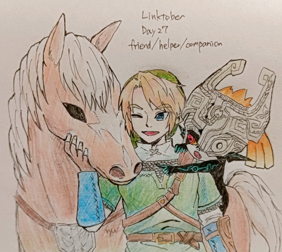 kuskdknyt12's tweet photo. Day27
friend/helper/companion
 #Linktober  #Linktober2026 https://t.co/doeKckL4Z2