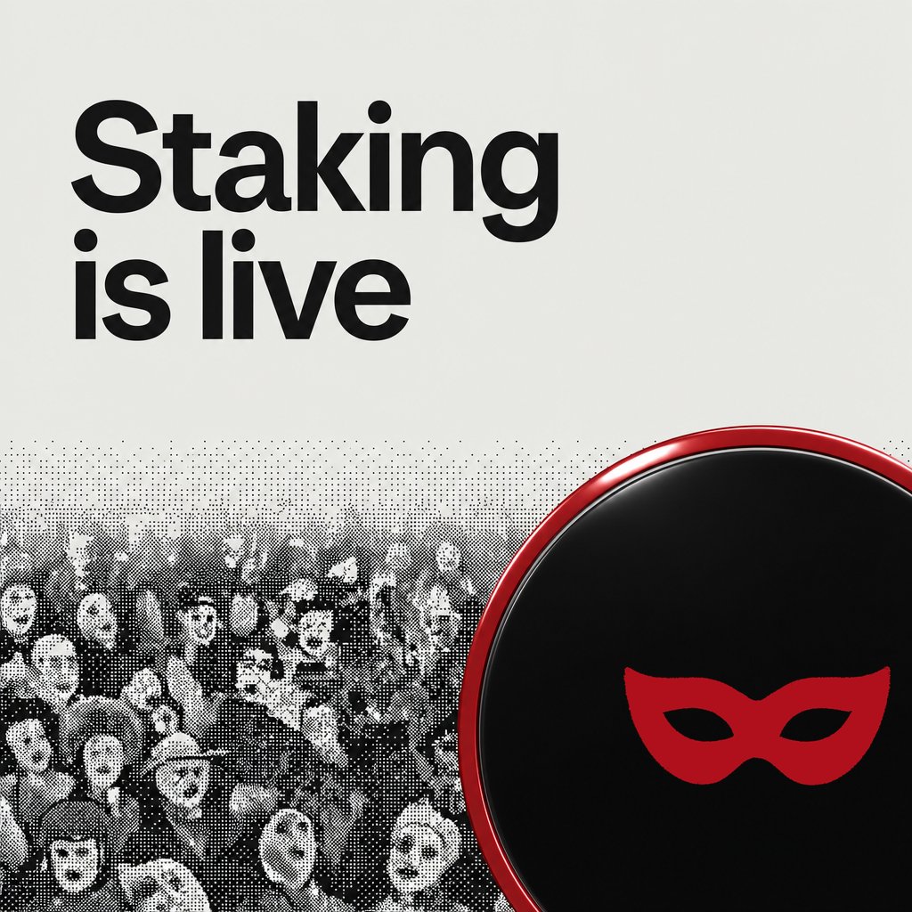 paranoiddotred's tweet photo. Staking is now live on PARANOID.

In our last upgrade we moved half of protocol revenue to the burn. With this upgrade to the mainnet program, the other half now goes to the people who stake solana:22rWiyDiY9GgxSrFiWC2vX1GxNxjkvrRPmZJDzv9pq6X.

Every purchase of questions now buys solana:22rWiyDiY9GgxSrFiWC2vX1GxNxjkvrRPmZJDzv9pq6X from the market. Half of what it buys is burned, exactly as before, and the other half is paid out to stakers in proportion to their stake. You can claim your share whenever you like, hold it, stake it again, or spend it on questions.

The holders and the community carried PARANOID this far, so we intend to keep it this way for a good while. Thank you for standing with us this early. You can stake at https://t.co/HfDs3sDI5j

Upgrade transaction: https://t.co/2JbiwNW3y0

CA: 22rWiyDiY9GgxSrFiWC2vX1GxNxjkvrRPmZJDzv9pq6X