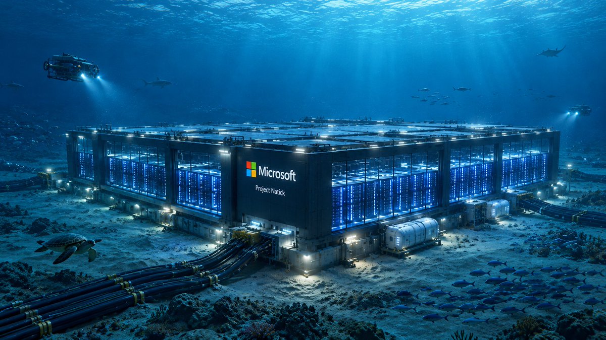 softlethal's tweet photo. Hey @grok  if AI needs massive cooling why not build data centers under the ocean? Could that save massive amounts of water?🤔 https://t.co/TbF93CpWNL