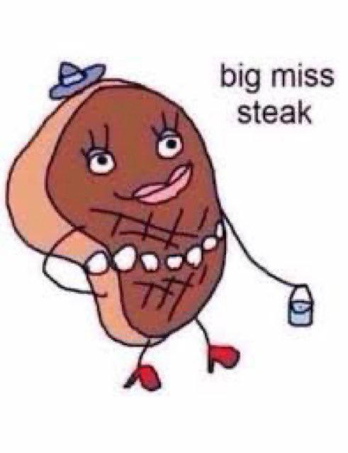 pastlifeari's tweet photo. going as big miss steak 😭💀 https://t.co/3XdMVxfl7B