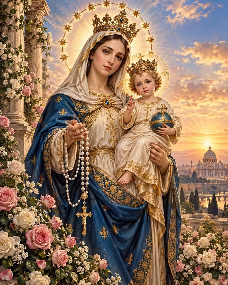 JustAdaugoijele's tweet photo. Prayer to Our Lady of the Most Holy Rosary for the Sick and for Healing

O Queen of the Most Holy Rosary,
Our Lady of the Rosary, Health of the Sick,
Mother of Mercy and Comforter of the Afflicted,

We come to you with confidence and trust.
You who stood at the foot of the Cross and shared in the sufferings of your Son,
look with tender compassion on all who are sick and suffering.

Through the power of the Holy Rosary,
we ask your powerful intercession before the throne of your Son, Jesus, the Divine Physician.
Obtain for the sick the grace of healing of body, mind, and soul,
if it be according to God’s holy will.

Grant them strength in their trials,
peace in their pain,
hope in their suffering,
and the consolation of your maternal presence.

Protect those who care for them,
guide doctors and nurses with wisdom and skill,
and bring comfort to families who wait and worry.

O Mary, Health of the Sick,
enfold the afflicted in your mantle of love.
Present our prayers to Jesus,
and obtain for us the grace to accept His will with faith and surrender.

Our Lady of the Most Holy Rosary,
Health of the Sick,
pray for us.