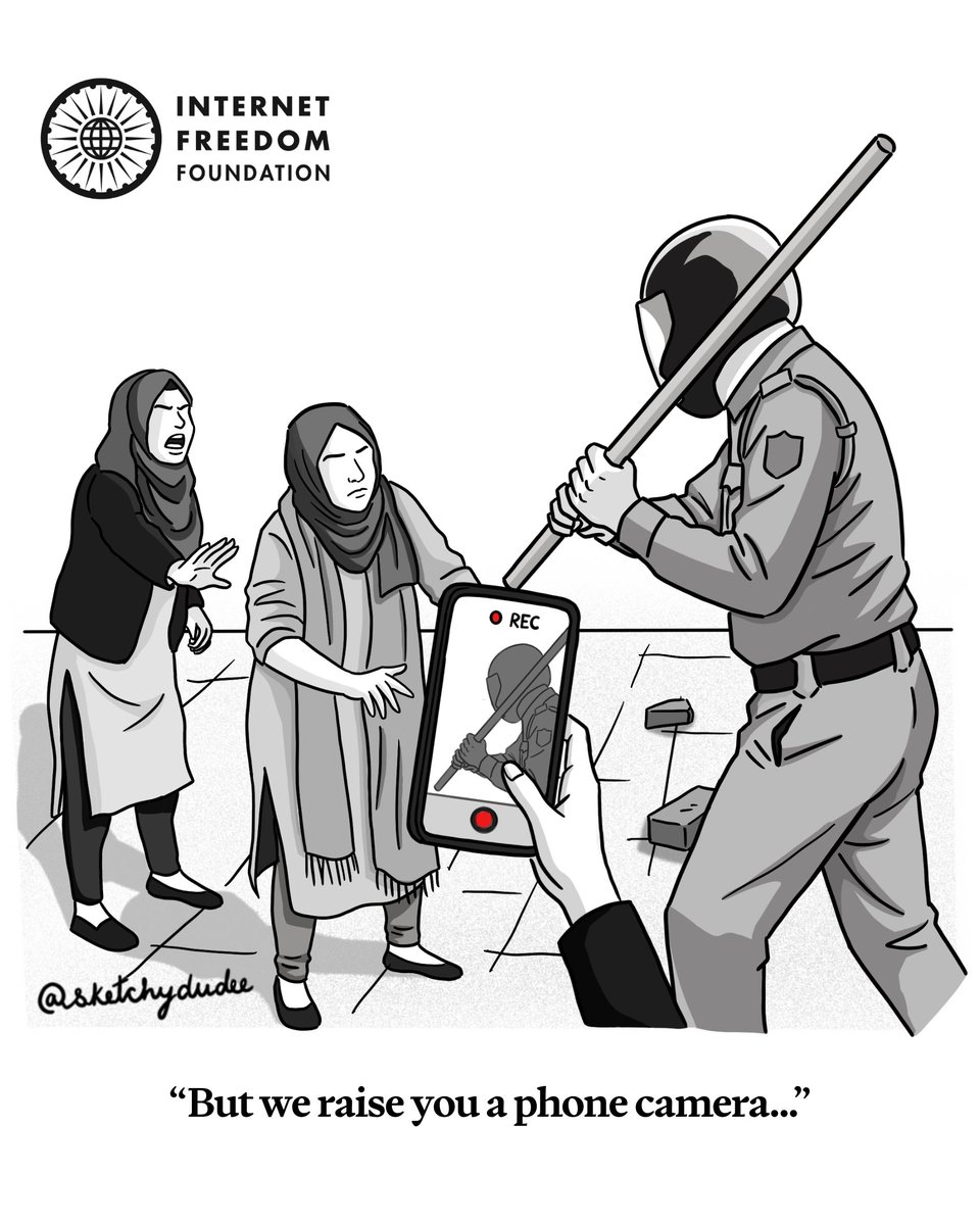 internetfreedom's tweet photo. Nothing says 'public safety' quite like 100 cameras watching you, and 0 cameras watching them.

Comic by @aaaaadvik https://t.co/0zhyCRdBRo