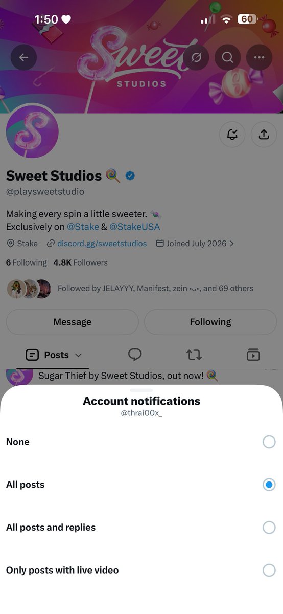thrai00x_'s tweet photo. @playsweetstudio @Stake Thank you @playsweetstudio team 🥰

stake : dorotheaxx https://t.co/q2fjrFtZ9j
