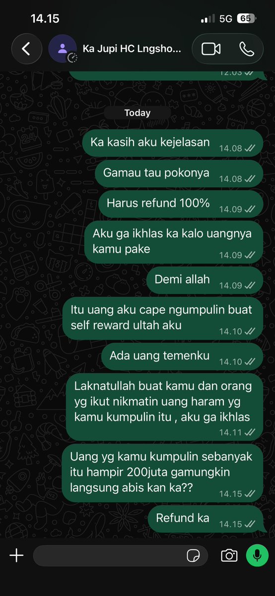 marteensss2003's tweet photo. KASIH AKU KEJELASAN KAKA JUPI SAYANG🤗 JANGAN GHOSTING AKU🤗
AKU GA IKHLAS SEPESERPUN🤗 REFUND!!! DZOLIM KAMU AKU TUNTUT DUNIA AKHIRAT!!

#findingjupi https://t.co/UQAhgSk0kF