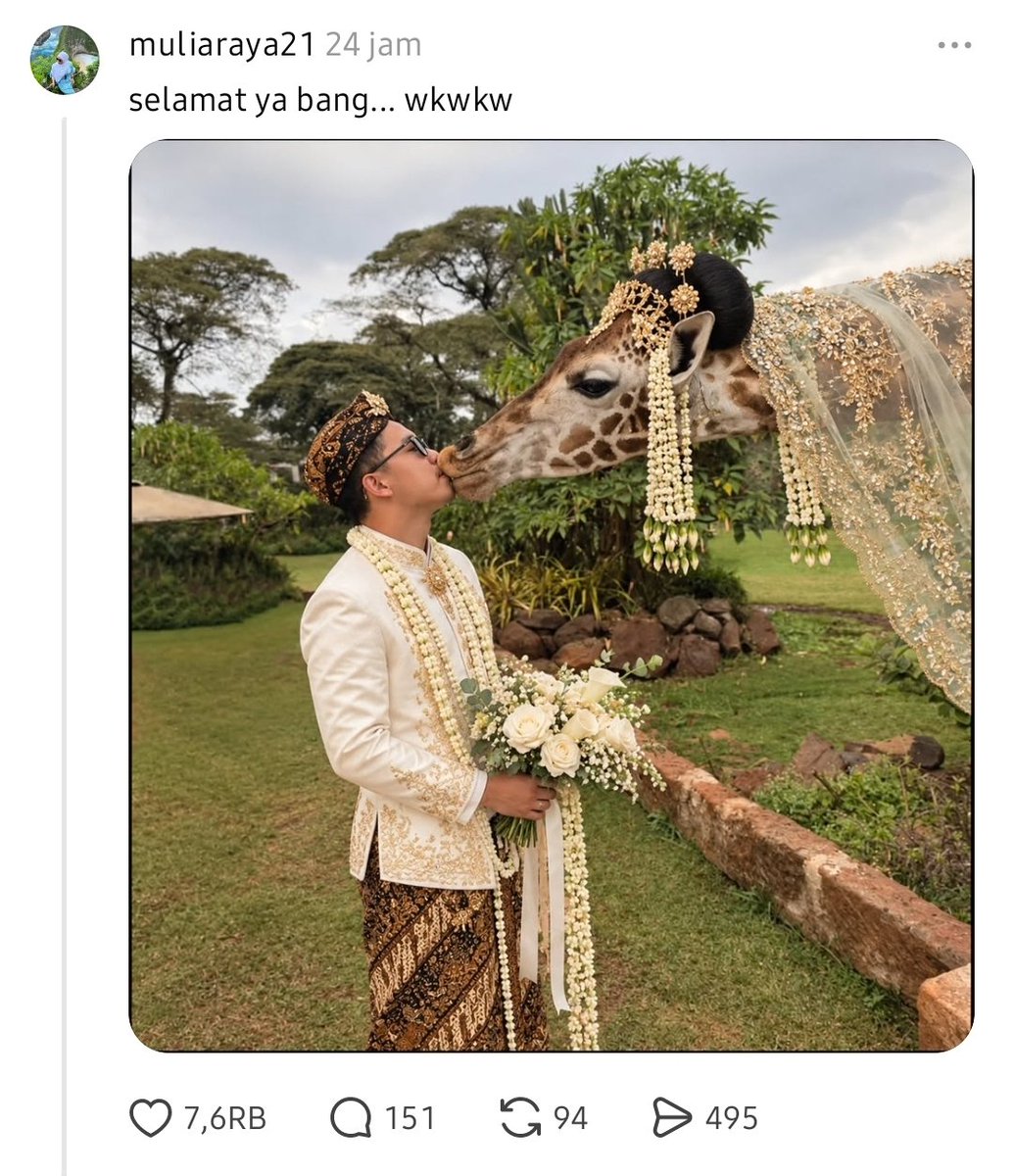 yasingbsa's tweet photo. Malah dibikinin resepsi😭👊 https://t.co/le8sUaNs79