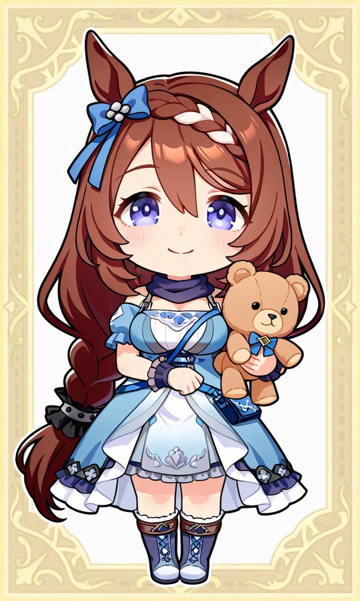 shini1101's tweet photo. スーパークリーク/ウマ娘
１５時のちびクリーク🧸 https://t.co/NMl8gIXwOA