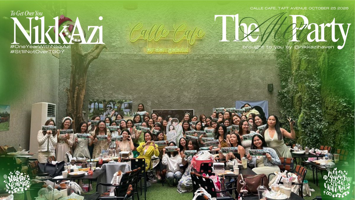 nikkazihaven's tweet photo. From the moment To Get Over You brought us together to the day we celebrated one beautiful year of NikkAzi, this journey has been nothing short of special. 💚

Thank you for spending #OneYearWithNikkAzi with us. This is only the beginning of many more moments worth celebrating! https://t.co/qZn6LgBoVS