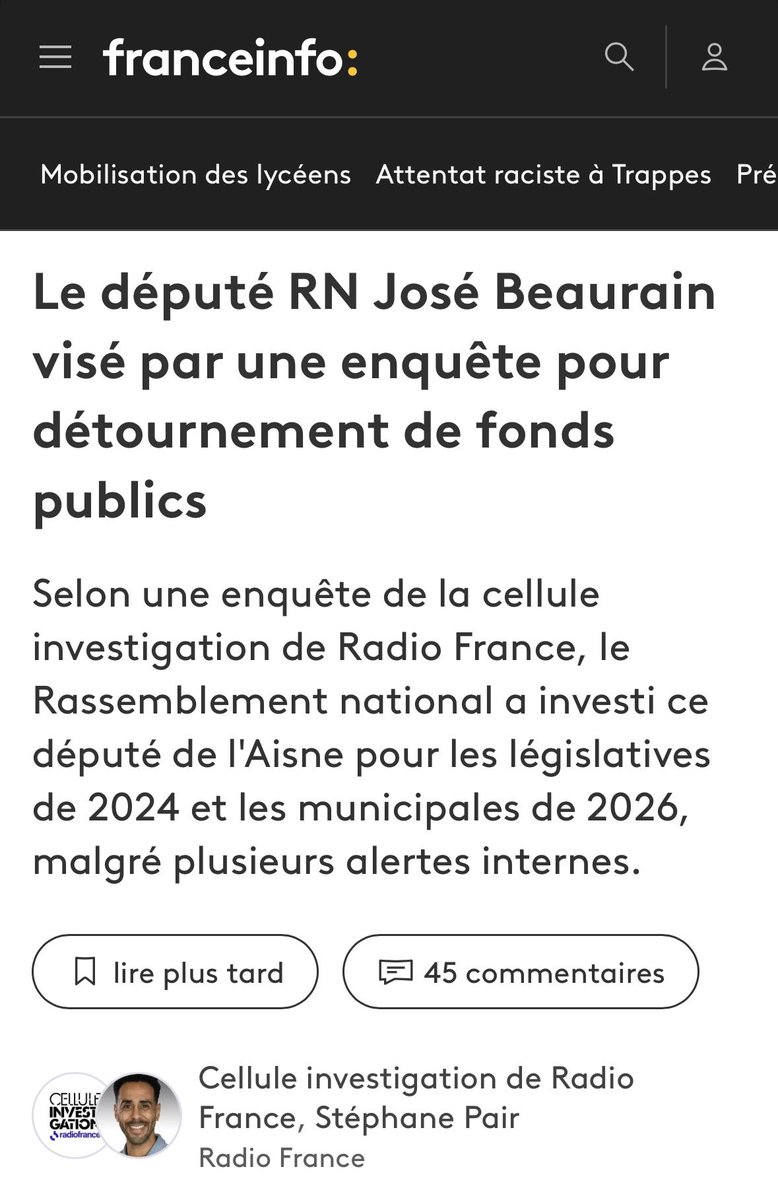 mbompard's tweet photo. Décidément, ce sont des spécialistes.

Y’avait t’il un atelier de formation sur ce sujet au congrès du Rassemblement national ? https://t.co/irrVJVraqL