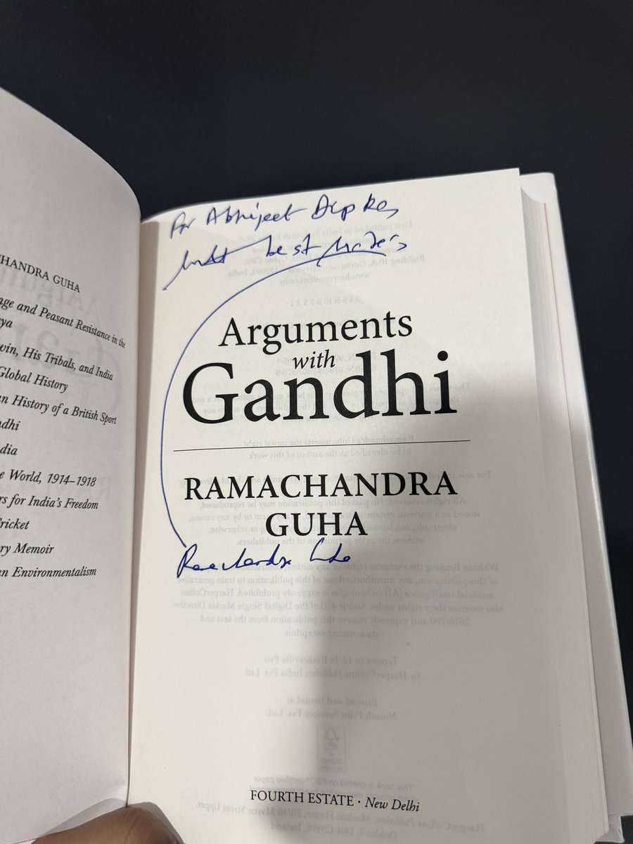 abhijeet_dipke's tweet photo. Came back home to find a book waiting for me, and that too from none other than Mr. @Ram_Guha himself! 

Thank you, sir! It’s a great honour❤️ https://t.co/iNUT2ItUHs