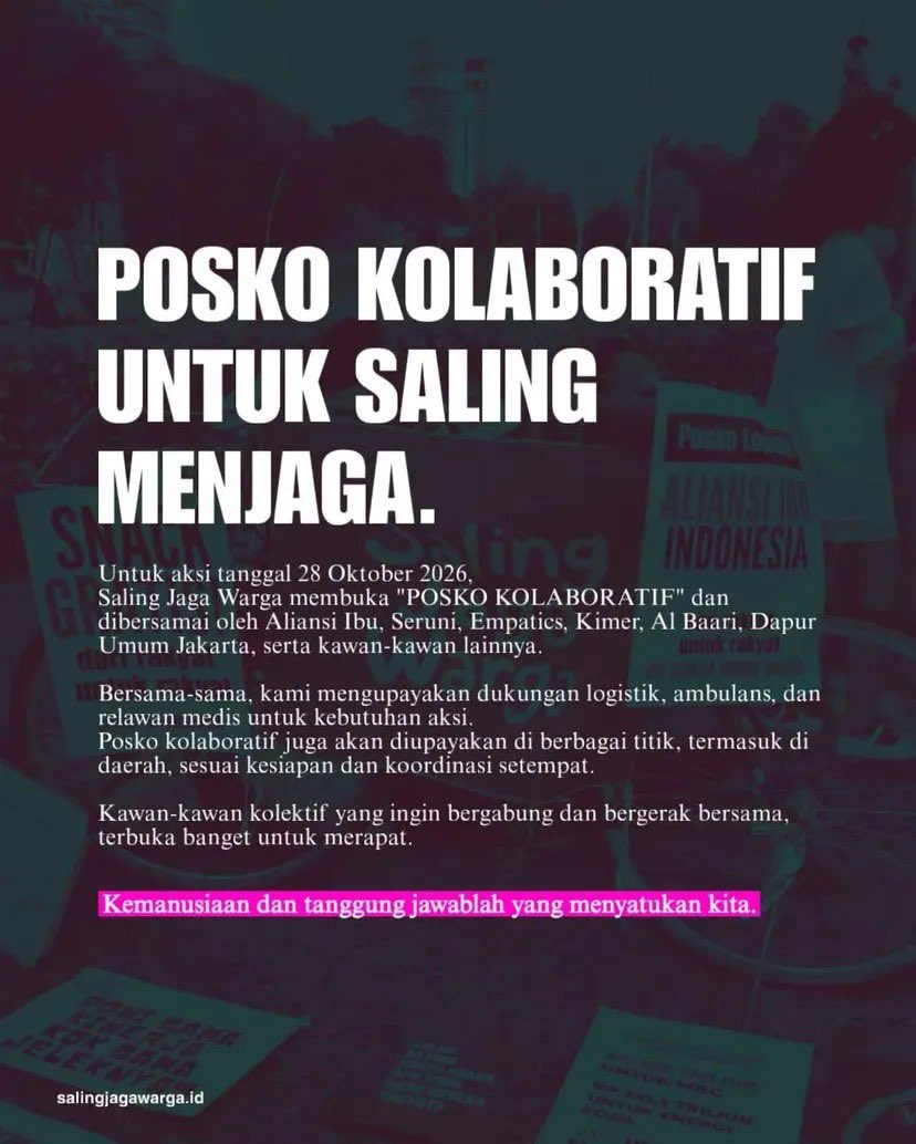 jenostalker's tweet photo. Besok aksi kan guys? Stay safe ya, Saling Jaga, Jangan mudah terprovokasi. Untuk yang bekerja diimbau mencari jalan alternatif, kalau ada yang tau jalan mana aja tambahin di bawah 🙂‍↕️ 

Satu hal lagi, Jangan tertipu donasi guys‼️ 

PANJANG UMUR PERJUANGAN ‼️ https://t.co/j8B9RmWEg8