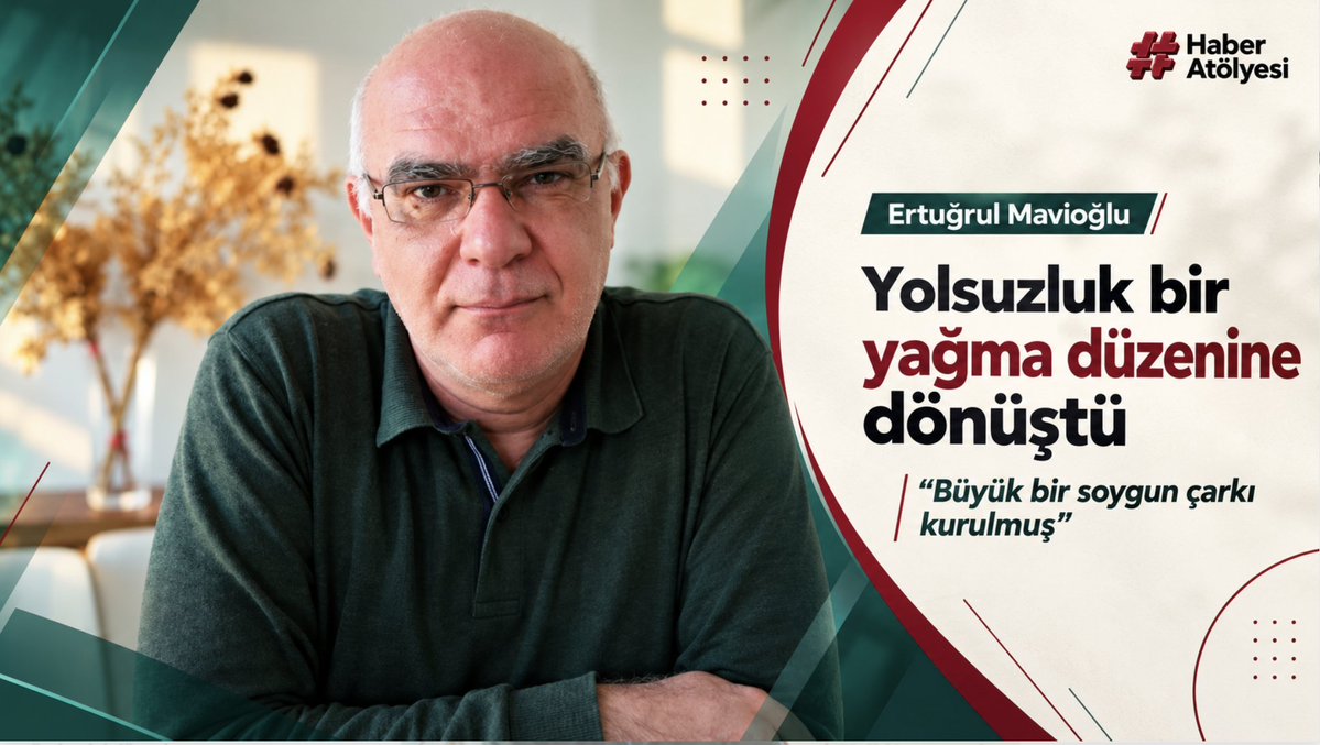 HaberAtlyetz's tweet photo. 🚨Gazeteci Ertuğrul Mavioğlu'ndan fon hırsızlığı değerlendirmesi:

🔹Bu tablo 'köşe dönme' kültürünü besliyor, ahlaki çöküşü toplumun bütün hücrelerine nakşediyor

🔹 Barış ve Demokratik Toplum Süreci’nin başarısı, soygun düzenini sarsma potansiyelini taşıyor https://t.co/wLhn71YakN