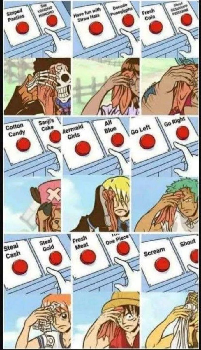 belikegift6's tweet photo. The toughest fight the Straw Hats have ever faced😹 https://t.co/6cx1T0p1Xn