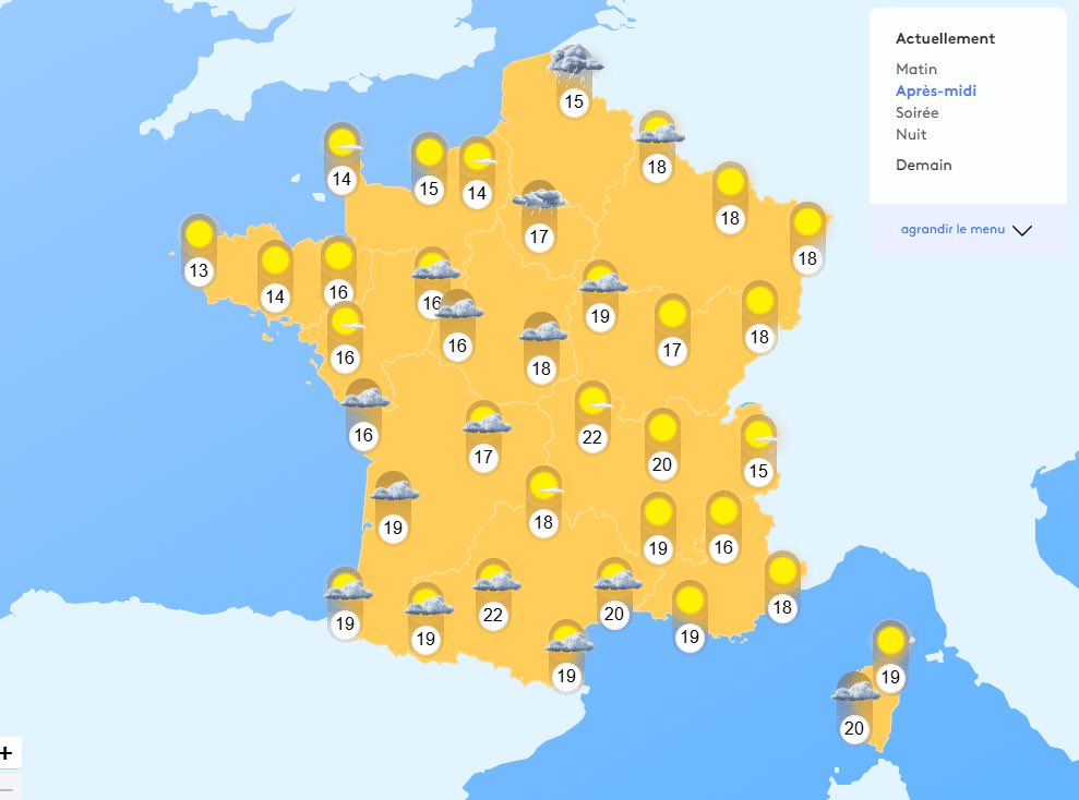 de_Bevec's tweet photo. franceinfo
#METEO Une perturbation traverse le nord du pays, apportant de faibles pluies dès la matinée sur la Bretagne, la Normandie et les Pays de la Loire. Elle progressera dans l'après-midi vers les Hauts-de-France et l'Île-de-France https://t.co/bXyokWadzP