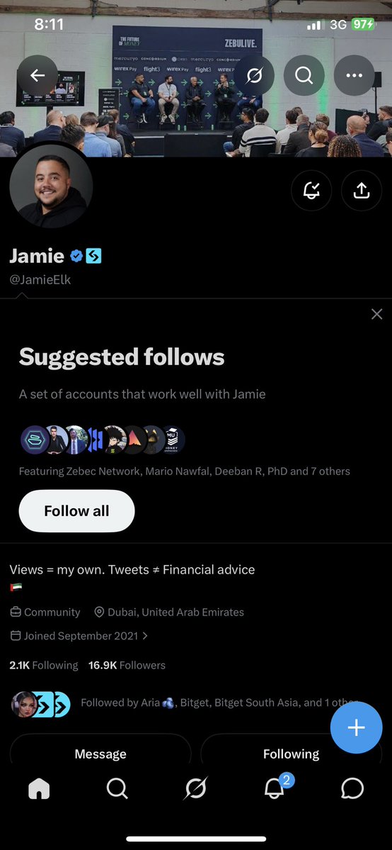 Mubarak_DMB's tweet photo. @Bitget_TradFi @JamieElk Done ✅ https://t.co/g0gHqcfL9g