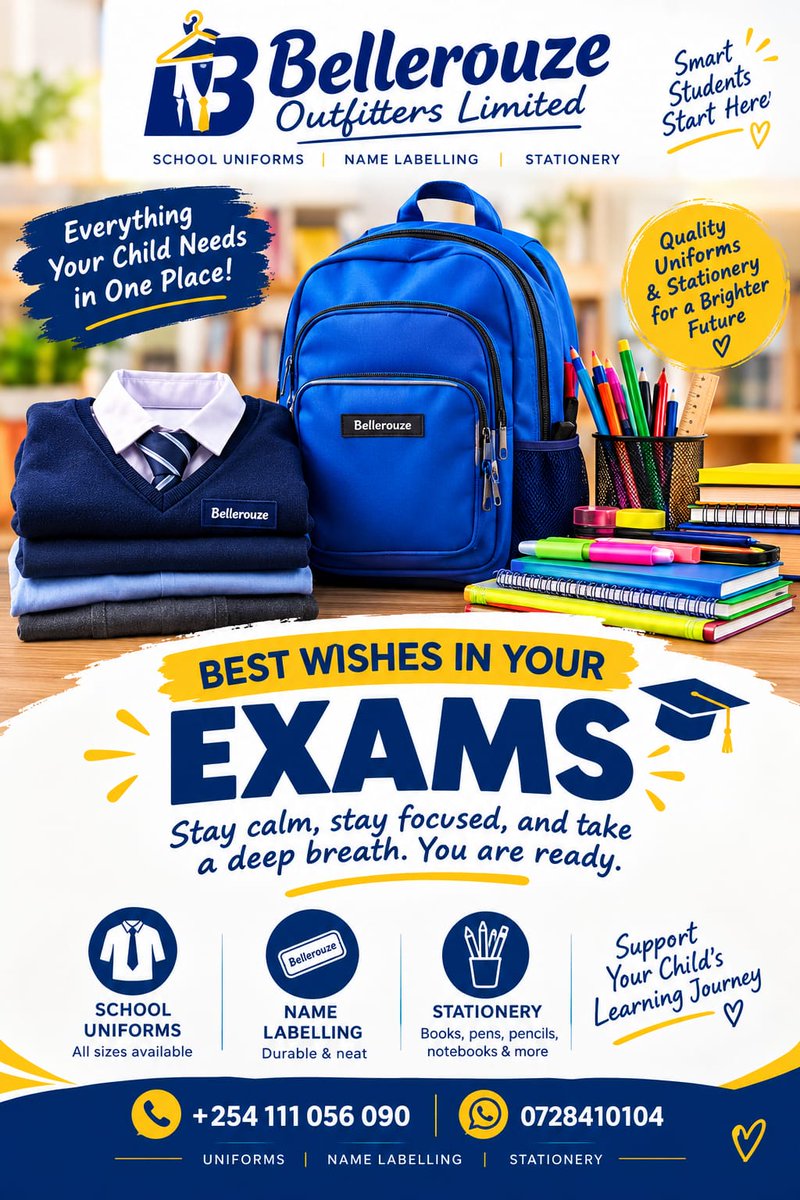 bellerouze's tweet photo. As day two of exams kicks off, we couldn't be more excited to wish all the candidates the very best! Keep shining and stay strong—you've got this! 
#ExamSuccess #GoodLuck #KeepShining
@bellerouze https://t.co/5eg7fQsEP8