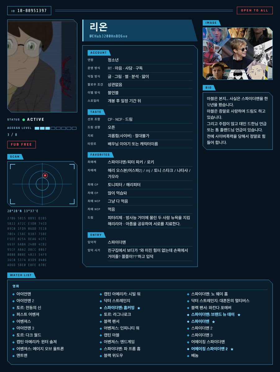 EHabJ200HnBO6ve's tweet photo. #마블트친소 #MCU트친소 
마블에 미쳐있고 그림그리고 배우 이야기 많이 합니다.
뭐 드림도 있고 거의 언급 안 해요(?)

천사님도 있어요
모든 CP•NCP•공컾 먹어요 https://t.co/R0koHbQr18